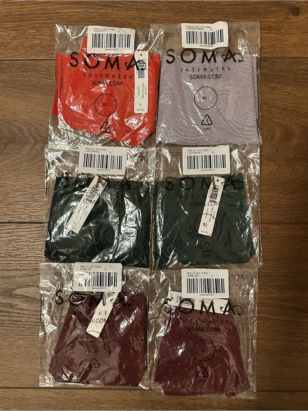 Set of Soma Thongs NWT